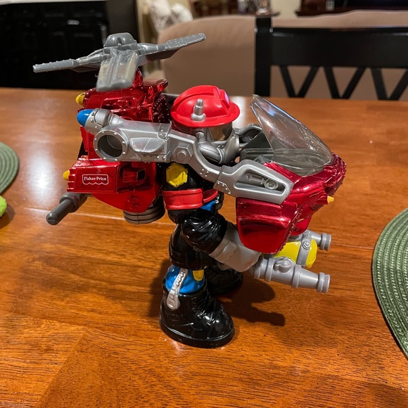 Vintage 1999 Rescue Hero, Hal E. Copter, Fireman with accessories. - Picture 3 of 7